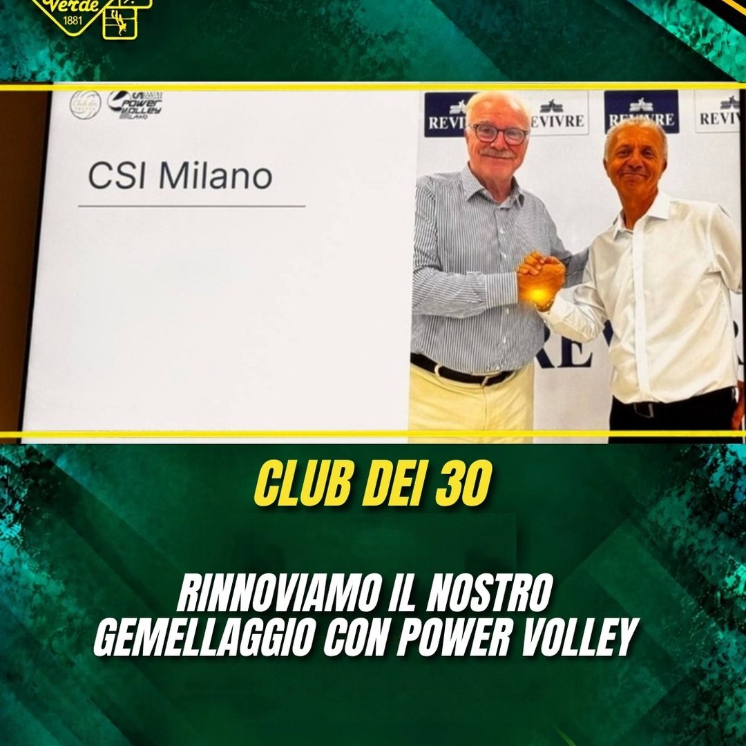 Novità per la nuova stagione al Club dei 30
